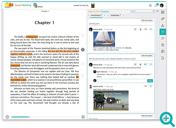 Open book showing two pages, one is having content and second page is having an annotatons.